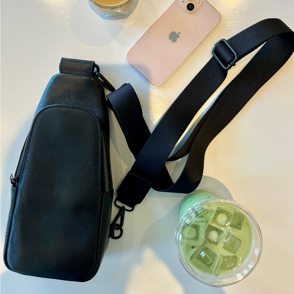 Vegan Leather Sling Bag